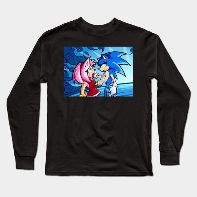 Comforting Hedgehog Long Sleeve T-Shirt by kizupoko